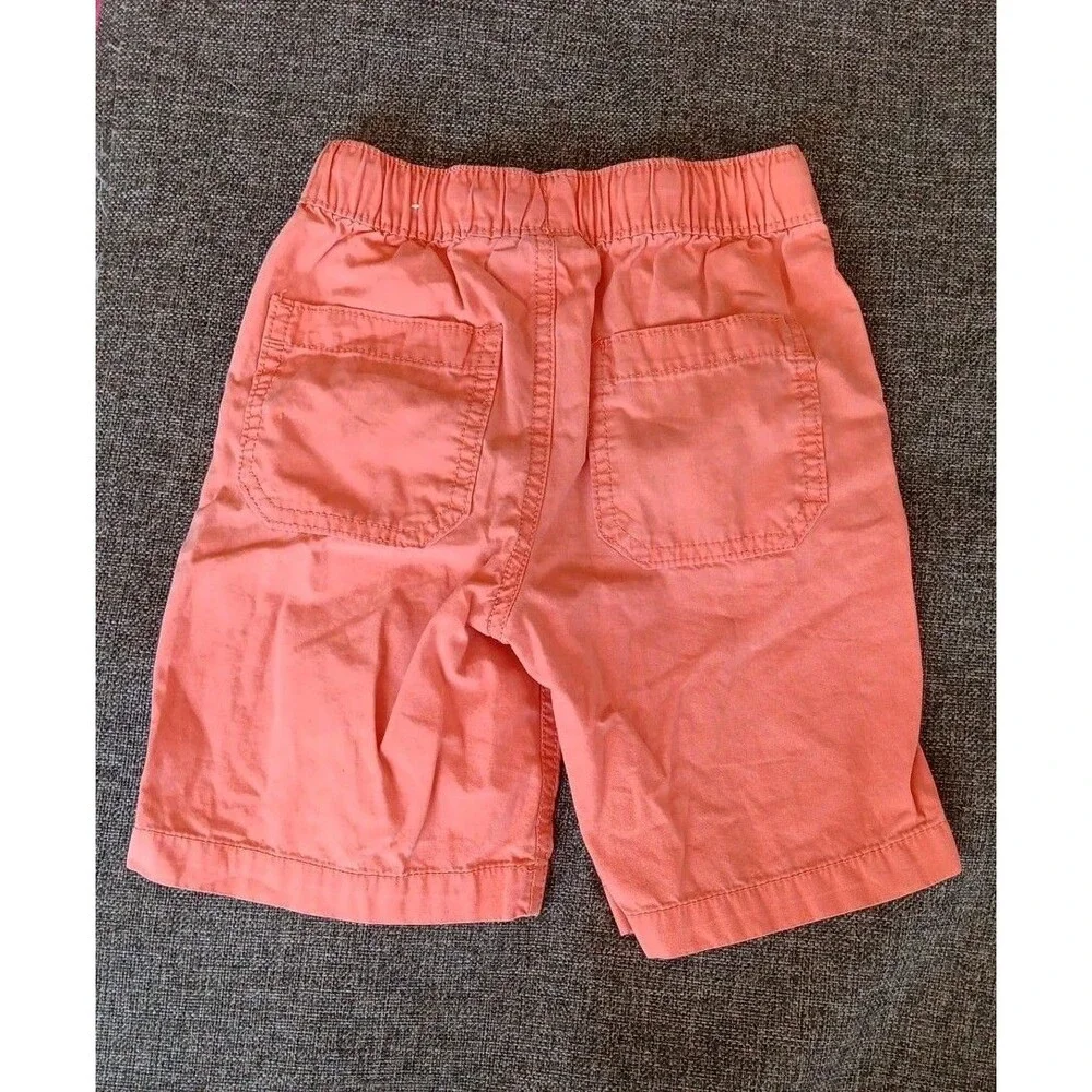 Childrens Place Shorts 5T Boys Orange Elastic Waist Drawstring